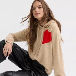 LOFT Heart Hoodie Sweater